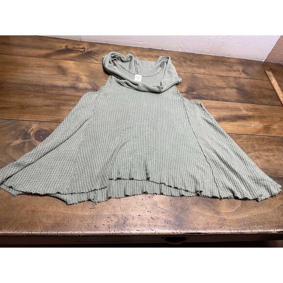 We The Free Cowl Neck Tank Top Sleeveless Waffle Knit Casual Comfy Sz S - Picture 5 of 10